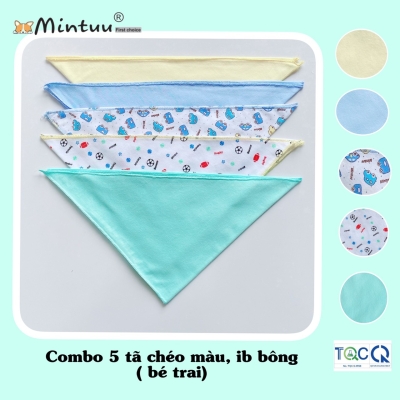 Set 5 tã chéo sơ sinh MINTUU