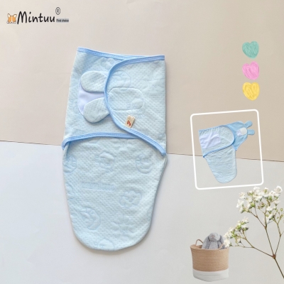 Ủ kén cho bé sơ sinh, chất liệu vải cotton trần bông , thương hiệu MINTUU