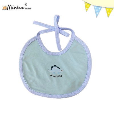 Yếm  ăn  dặm  cột  dây  cho  bé  sơ  sinh  vải  100% cotton  4 chiều | Mintuu.vn