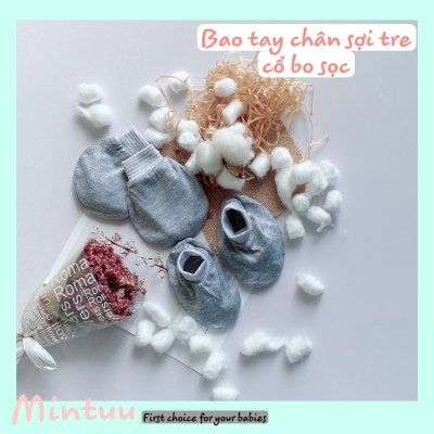 Bao  tay chân bo vải  sợi tre hiệu MINTUU