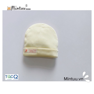 Mũ 2 lớp sọc màu sơ sinh MINTUU