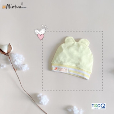 Mũ tai thỏ cho bé sơ sinh MINTUU vải sợi tre cao cấp 