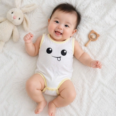 Body chíp ba lỗ,  bé sơ sinh 0-9 tháng (3-10kg) viscose rayon