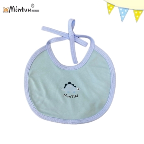 Yếm  ăn  dặm  cột  dây  cho  bé  sơ  sinh  vải  100% cotton  4 chiều | Mintuu.vn