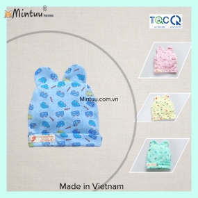 Mũ tai thỏ cho bé sơ sinh MINTUU