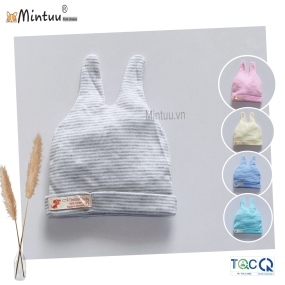 Mũ tai sóc sọc màu cho bé MINTUU