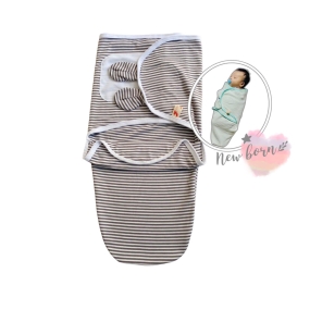 Ủ kén cho bé sơ sinh, chất liệu visco sọc dẻo, thương hiệu MINTUU