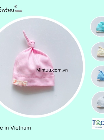 Mũ cây thông sọc màu cho bé MINTUU