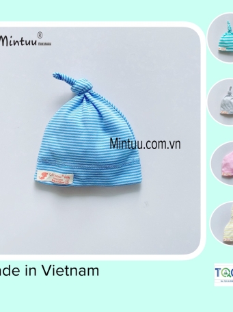 Mũ cây thông sọc màu cho bé MINTUU
