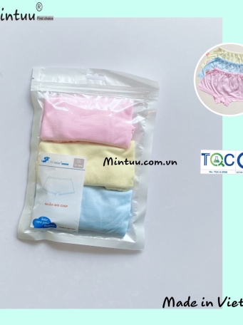 Quần  đùi  chíp cho bé MINTUU, vải  sợi tre