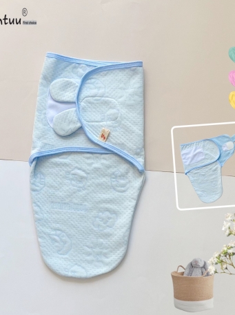 Ủ kén cho bé sơ sinh, chất liệu vải cotton trần bông , thương hiệu MINTUU