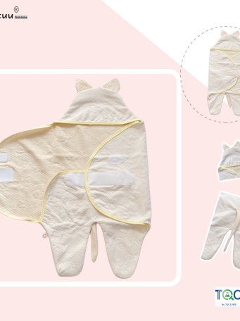 Túi ủ cho bé hình thú MINTUU vải cotton trần bông