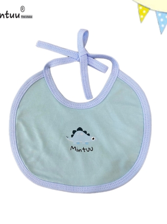 Yếm  ăn  dặm  cột  dây  cho  bé  sơ  sinh  vải  100% cotton  4 chiều | Mintuu.vn