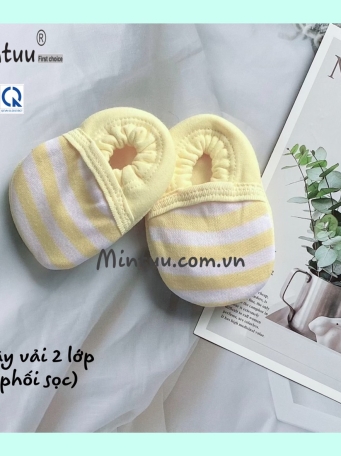 Giày vải sọc màu cho bé MINTUU