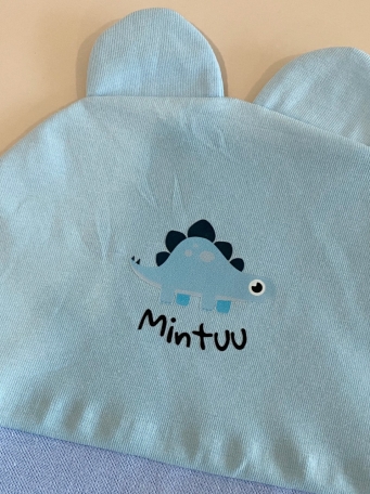 Mũ tai thỏ cho bé sơ sinh MINTUU vải 100% cotton 4 chiều
