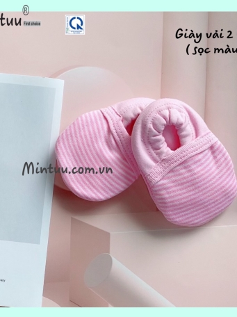 Giày vải sọc màu cho bé MINTUU