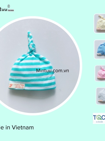 Mũ cây thông sọc màu cho bé MINTUU