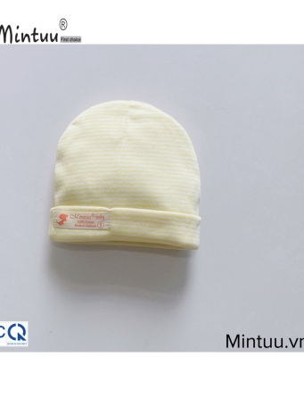 Mũ 2 lớp sọc màu sơ sinh MINTUU