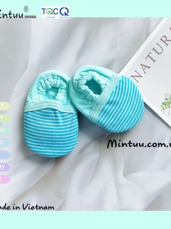 Giày vải sọc màu cho bé MINTUU