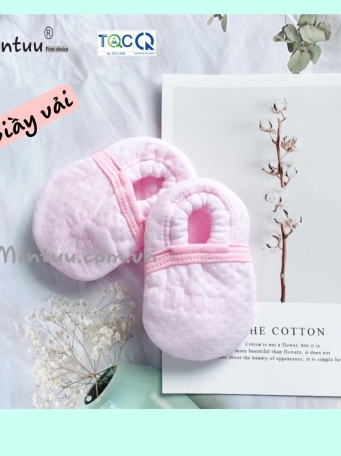 Giày vải cotton trần bông cho bé MINTUU