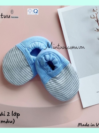 Giày vải sọc màu cho bé MINTUU