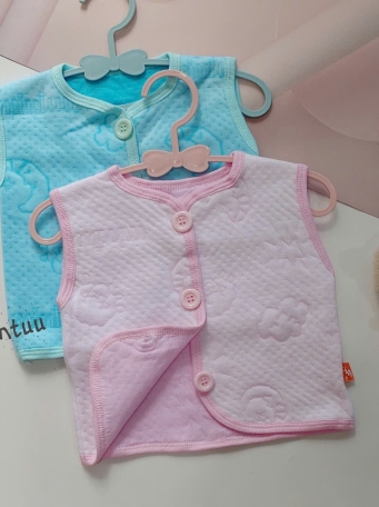 Áo Gile cho bé MINTUU vải cotton trần bông